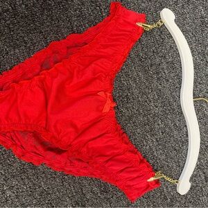 Victoria's Secret Scarlet Lace Bikini Bottom